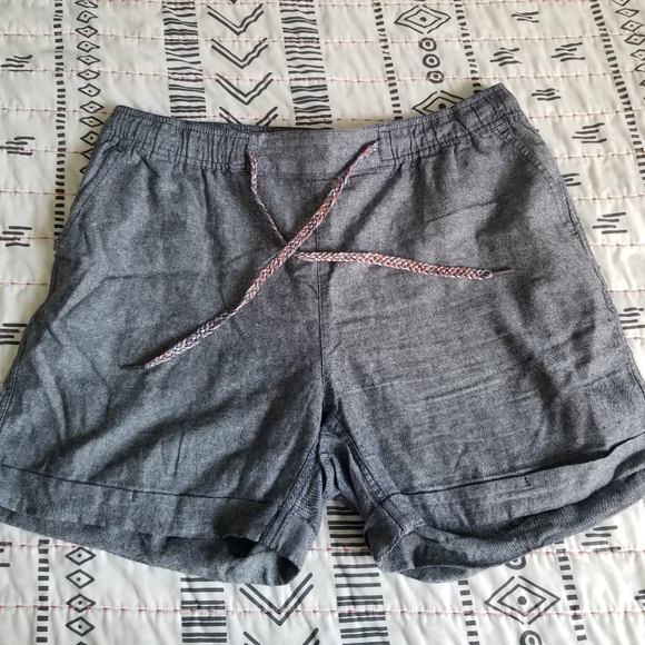 Eddie Bauer Linen Blend Drawstring Shorts size XL - Picture 1 of 8